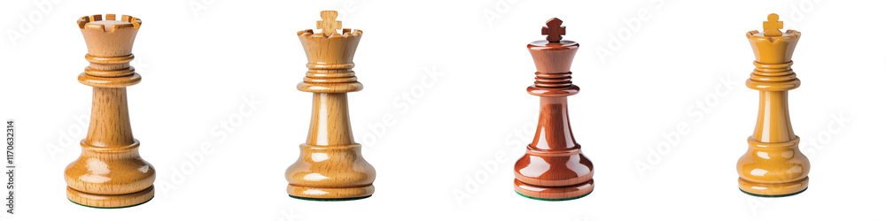 Classic wooden chess game with chess pieces on a wooden chess board representing a strategic intellectual challenge and competition between opponents Classic wooden chess game with chess pieces on a wooden chess board representing a strategic intellectual challenge and competition between opponents
