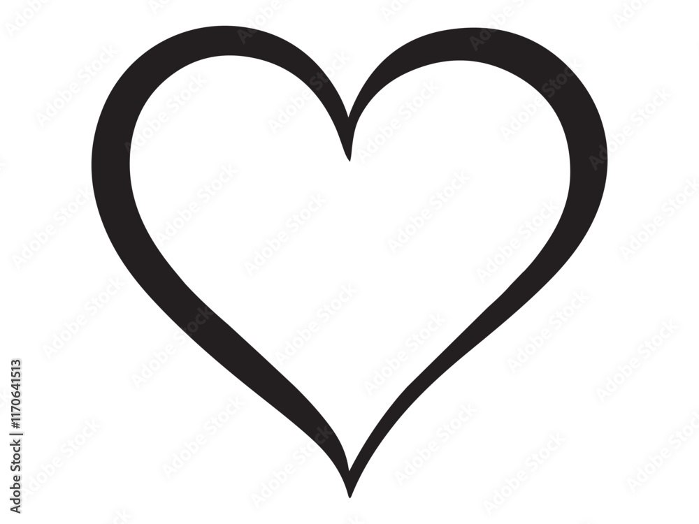 Heart shape vector for valentine day design element Heart shape vector for valentine day design element