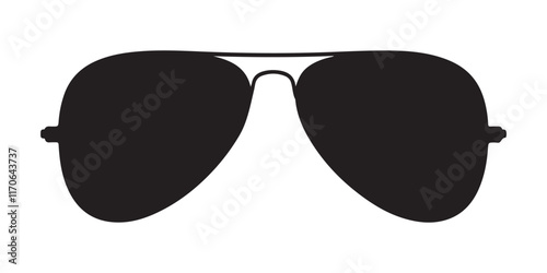 sunglasses silhouette vector  isolated on white background