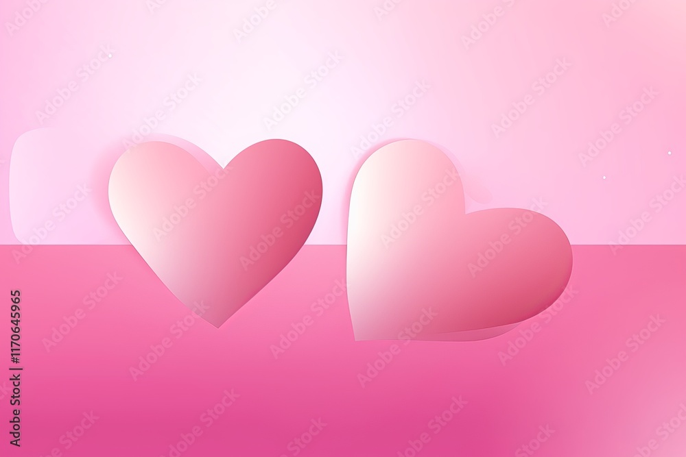 Soft pink hearts create a romantic background perfect for celebrations of love and affection Soft pink hearts create a romantic background perfect for celebrations of love and affection