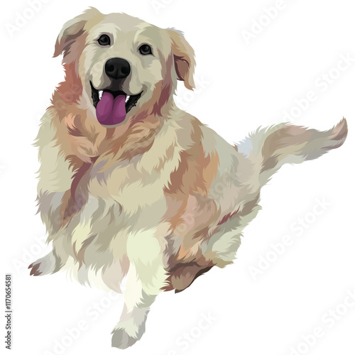 golden retriever with ball
