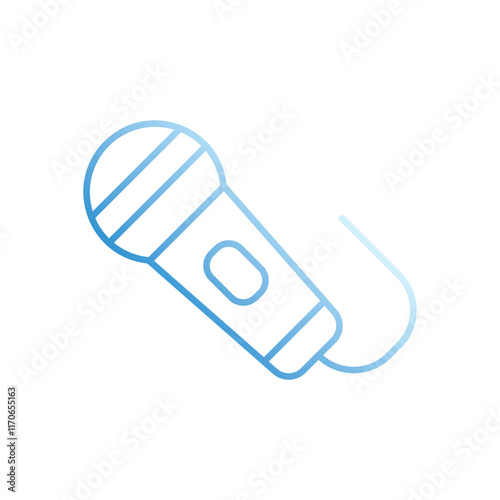 Microphone  vector icon stock illustration