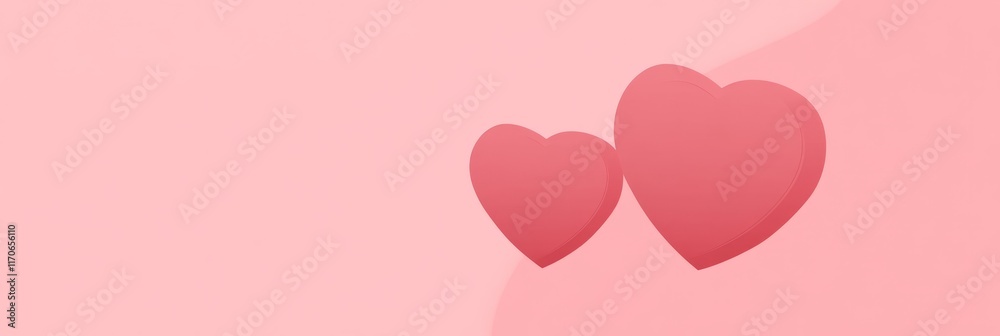 Romantic hearts on a soft pink background create a warm and inviting atmosphere perfect for Valentine's Day celebration Romantic hearts on a soft pink background create a warm and inviting atmosphere perfect for Valentine's Day celebration
