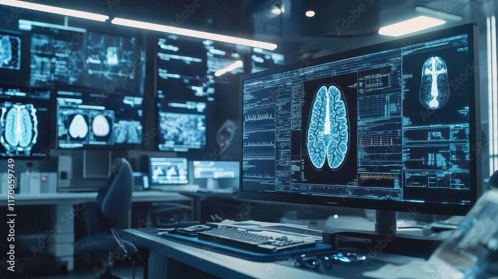 Advanced Brain Imaging Technology in a Modern Research Lab Advanced Brain Imaging Technology in a Modern Research Lab
