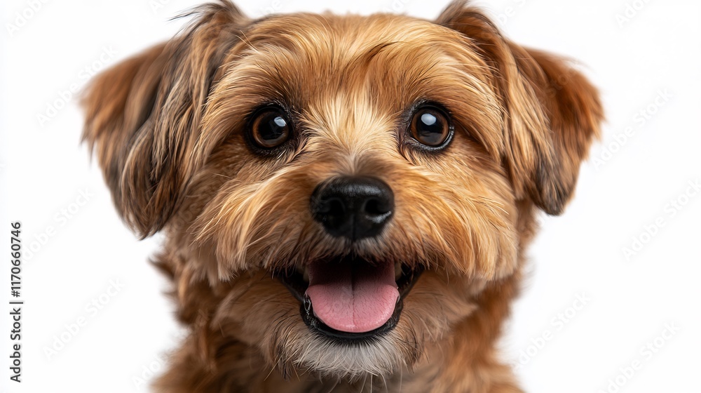 Adorable Happy Yorkshire Terrier Puppy Close-Up Portrait Adorable Happy Yorkshire Terrier Puppy Close-Up Portrait