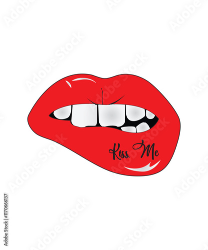 LIp vector design graphic design