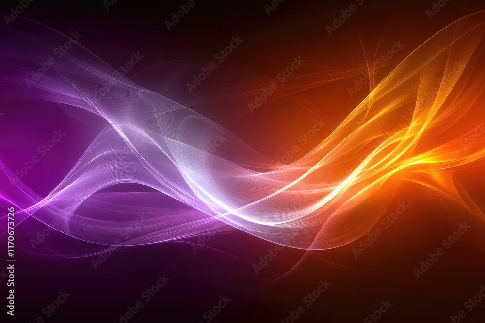 Fototapeta premium Abstract colorful wave patterns in vibrant hues