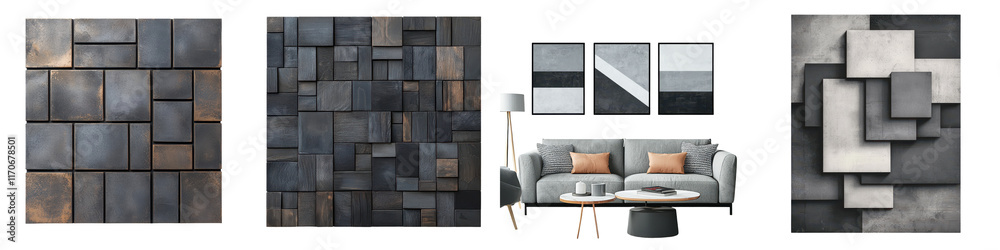 Minimalist abstract geometric patterns and textured surfaces depicting modern furniture and home decor elements showcasing a contemporary and stylish living room interior design Minimalist abstract geometric patterns and textured surfaces depicting modern furniture and home decor elements showcasing a contemporary and stylish living room interior design