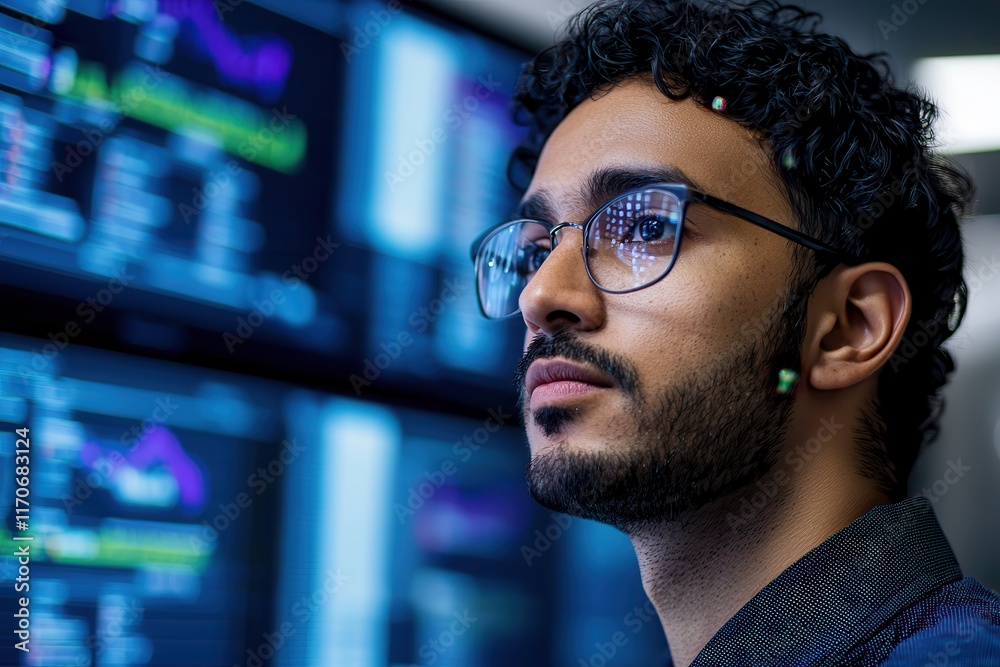 Natural Language Processing powers chatbots for customer service. Focused professional analyzing data on digital screens. Natural Language Processing powers chatbots for customer service. Focused professional analyzing data on digital screens.