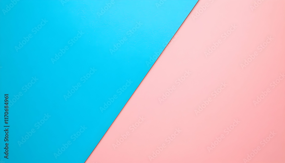 Vibrant abstract background featuring a diagonal split between bold turquoise and soft pink. Ideal for design projects needing a clean, modern aesthetic. Vibrant abstract background featuring a diagonal split between bold turquoise and soft pink. Ideal for design projects needing a clean, modern aesthetic.