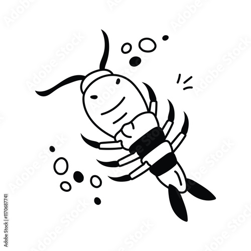 Premium icon of zooplankton in trendy style