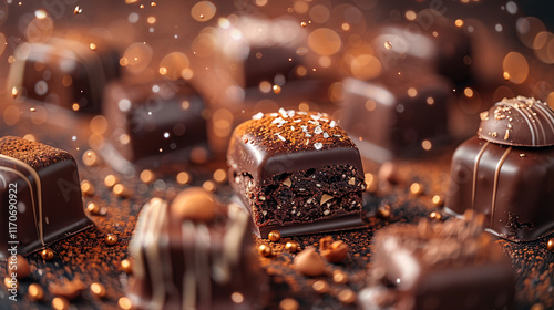 imagine Gourmet Chocolate Truffles Arrangement, Velvety, Decadent, Luxurious, Indulgent, Elegant