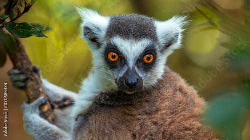 Ring-tailed Lemur (Lemur Catta) in Monkeyland in Plettenberg Bay in South Africa photo