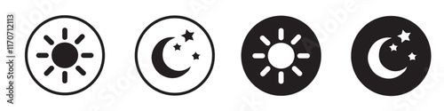 AM and PM symbol icon illustration. Vector Illustration. Vector Graphic. EPS 10