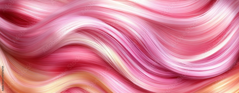Obraz premium Soft Flowing Rose Gold Hair Texture