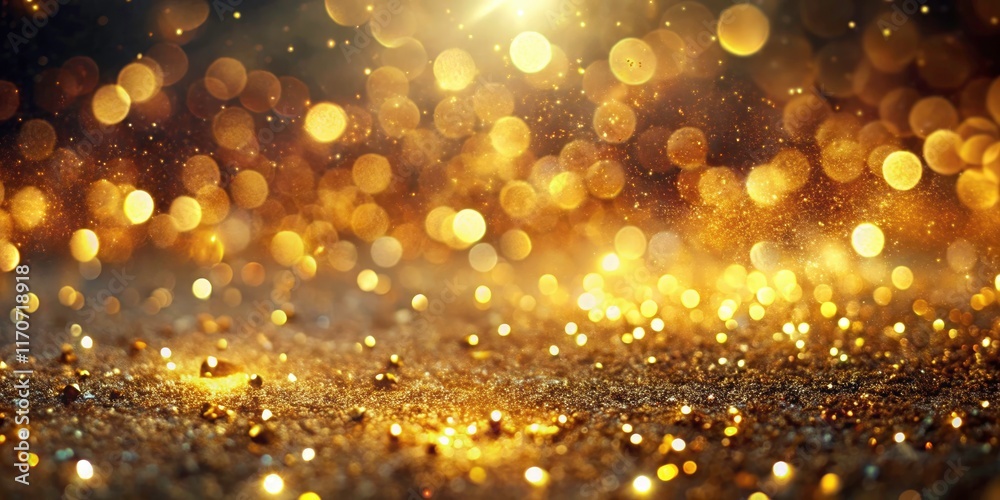 Surreal Gold Glitter Bokeh Background for Magical Atmosphere, Sparkling Elegance, and Dreamy Aesthetic in Creative Photography Projects Surreal Gold Glitter Bokeh Background for Magical Atmosphere, Sparkling Elegance, and Dreamy Aesthetic in Creative Photography Projects