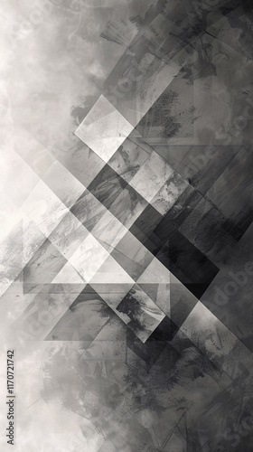 Wallpaper Mural Abstract overlapping blue and gray geometric paper layers background Torontodigital.ca