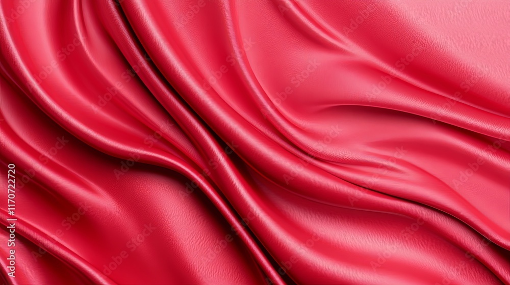 Obraz premium Smooth Red Fabric Background with Bold Tones