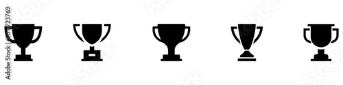 Trophy cup icon. Trophy, winner cup, victory cup icon. Reward symbol sign for web and mobile. Award icon set. Champion symbol. champion cup icon. Championship winner award symbol. EPS 10