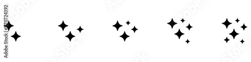 Star icon set. Sparkle star icons. Shine icons. Stars sparkles vector. Rating Star icon. Star vector collection. Modern simple stars. Vector illustration. Vector Graphic. EPS 10