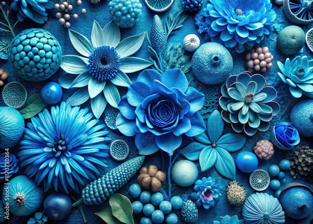 Deep ocean hues, a celestial blue gradient blends with abstract teal textures in a detailed azure design. Deep ocean hues, a celestial blue gradient blends with abstract teal textures in a detailed azure design.