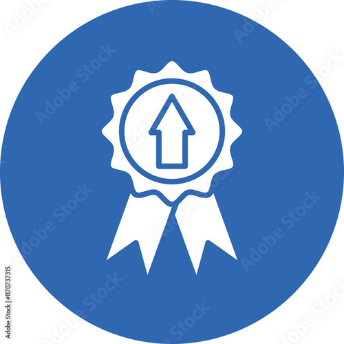 Motivational Star glyph circle icon