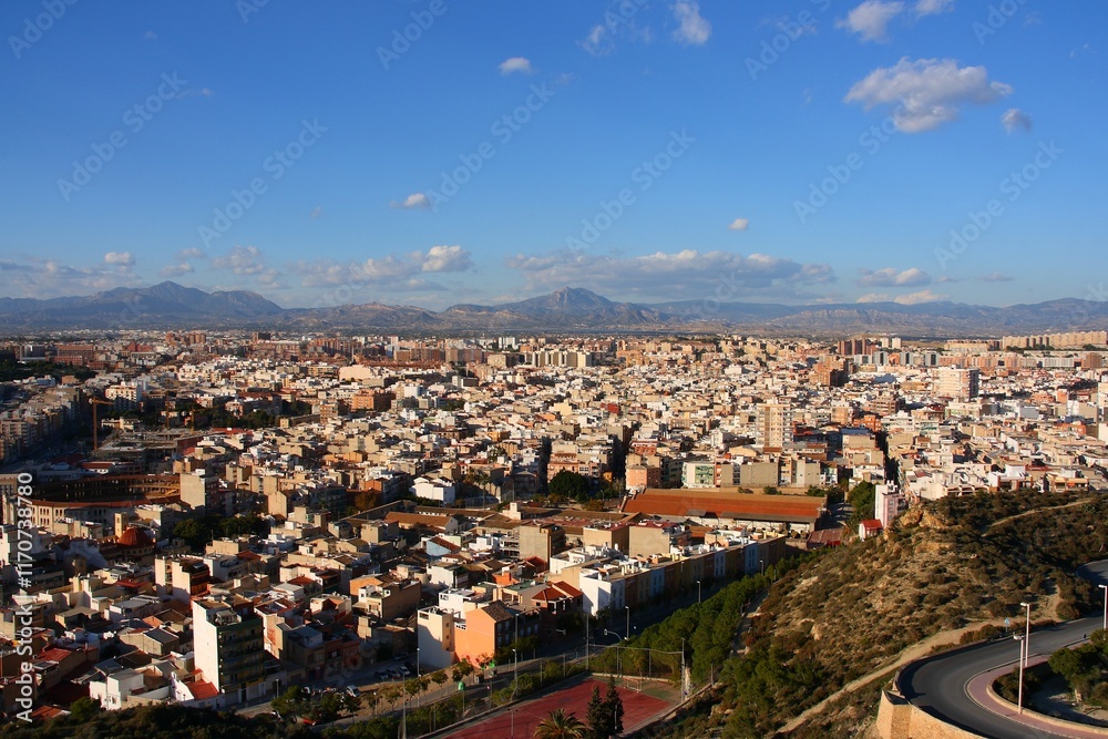 Obraz premium Alicante city view with Campoamor and Garbinet district