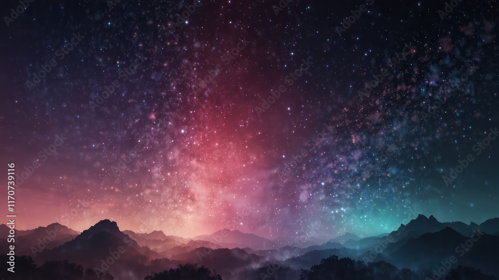 Naklejka premium a gradient backdrop with luminous pink