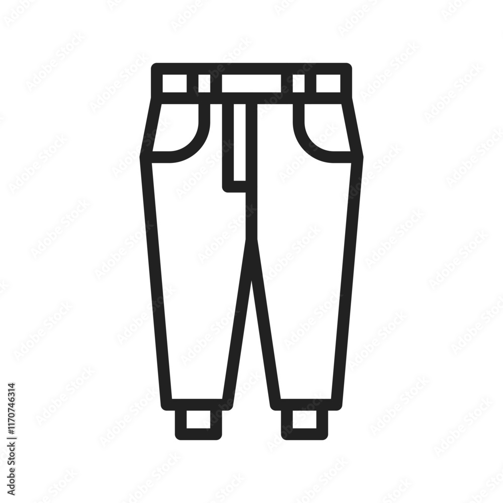 Pants icon vector image. Suitable for mobile apps, web apps and print media. Pants icon vector image. Suitable for mobile apps, web apps and print media.