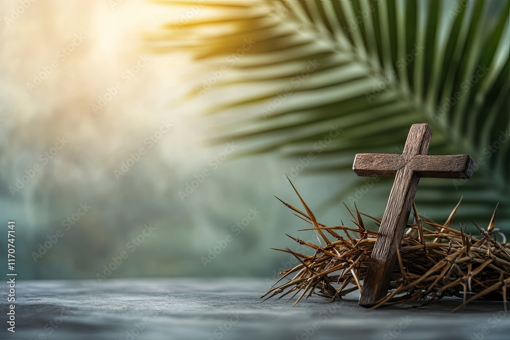 Crucifixion cross, candle close up on table. symbol of faith in God, Christianity Feast, Easter, Palm Sunday, Lent. Religious church holiday Crucifixion cross, candle close up on table. symbol of faith in God, Christianity Feast, Easter, Palm Sunday, Lent. Religious church holiday