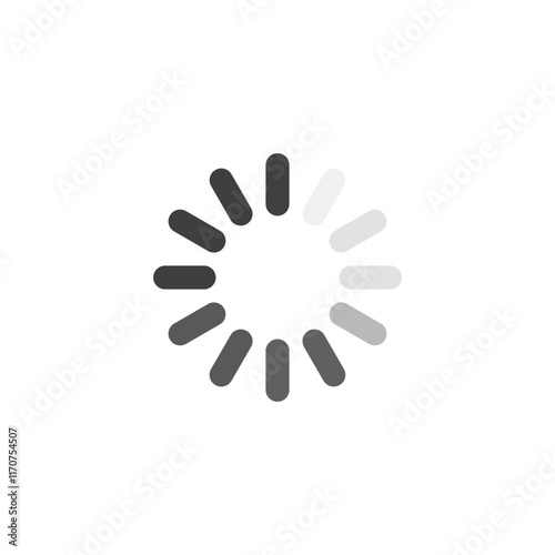 Loading icon, isolated on white background