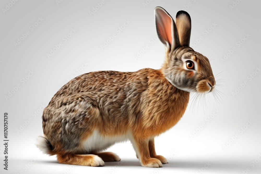 Fototapeta premium araffe standing on a white surface with a gray background