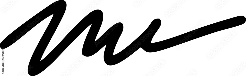 Hand drawn scribble underline made with a brush stroke Hand drawn scribble underline made with a brush stroke