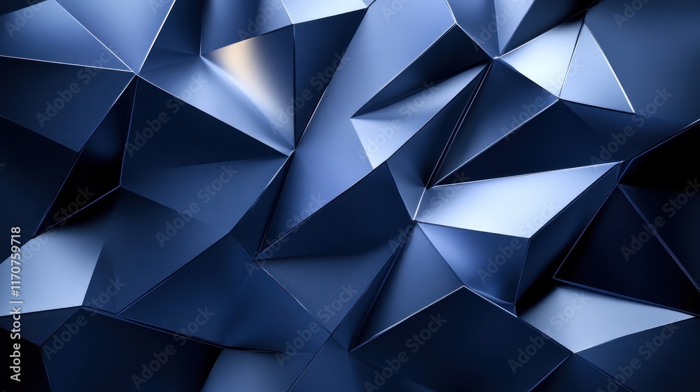 Obraz premium An abstract futuristic background blending smooth gradients and sharp geometric shapes, symbolizing advanced computer technology and modern business innovation