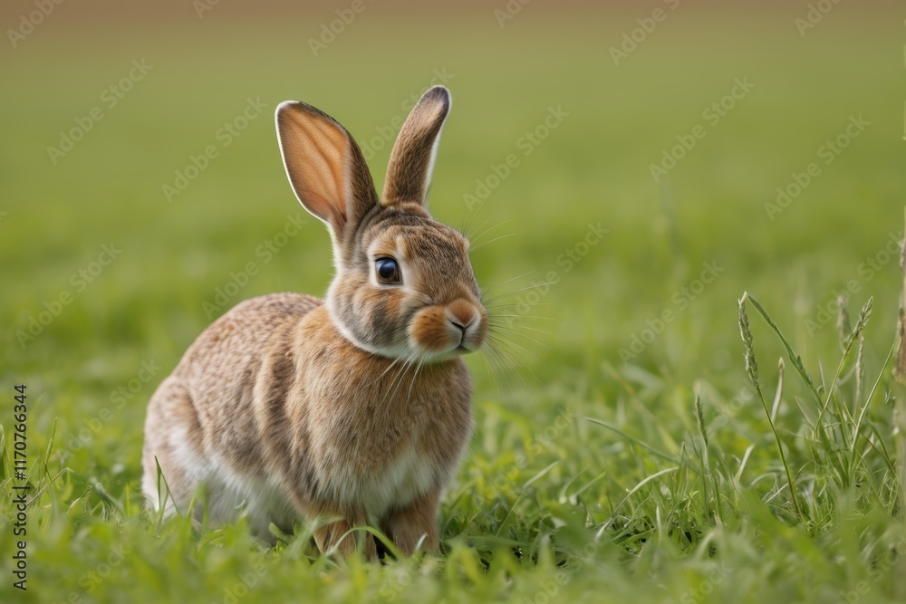 there is a rabbit that is standing in the grass there is a rabbit that is standing in the grass