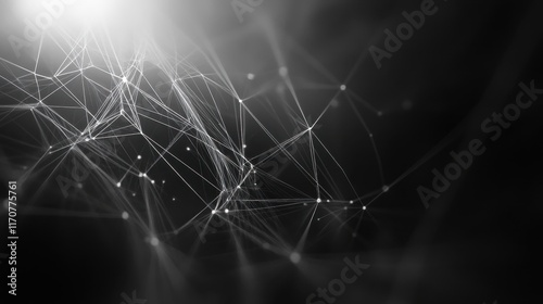 glowing abstract geometric lines. PowerPoint and Business background.
