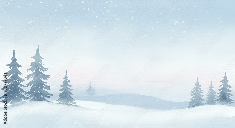 winter landscape with trees winter landscape with trees