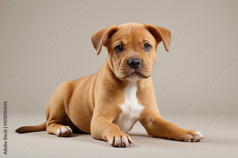 araffy dog sitting on a white surface looking at the camera araffy dog sitting on a white surface looking at the camera