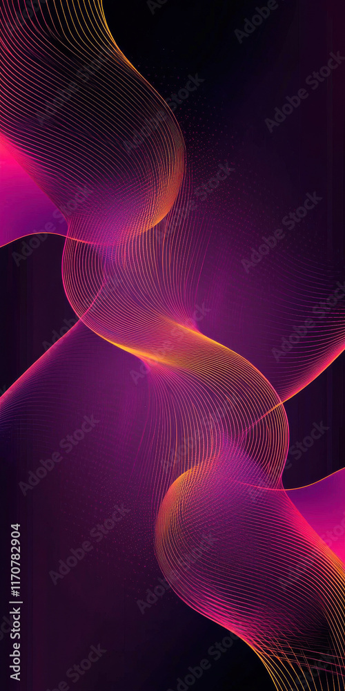 Fototapeta premium Abstract colorful wave pattern, modern digital design.