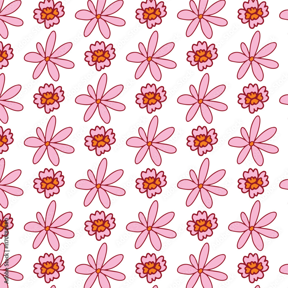 seamless background with flowers seamless background with flowers