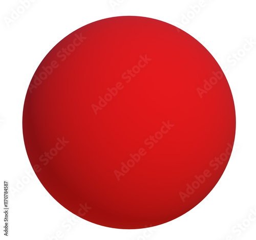 Red button 3d on png transparent background.