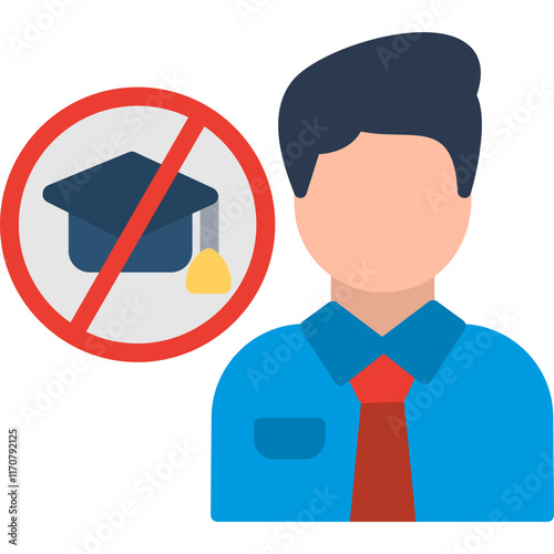 No Education Icon