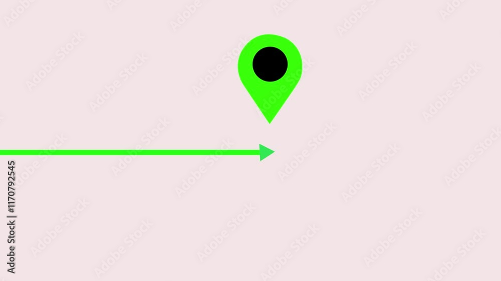 location icon animation. GPS location signal point and location animated and location icon on the white background.