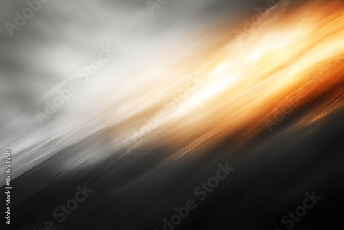 Abstract orange and gray diagonal motion blur.