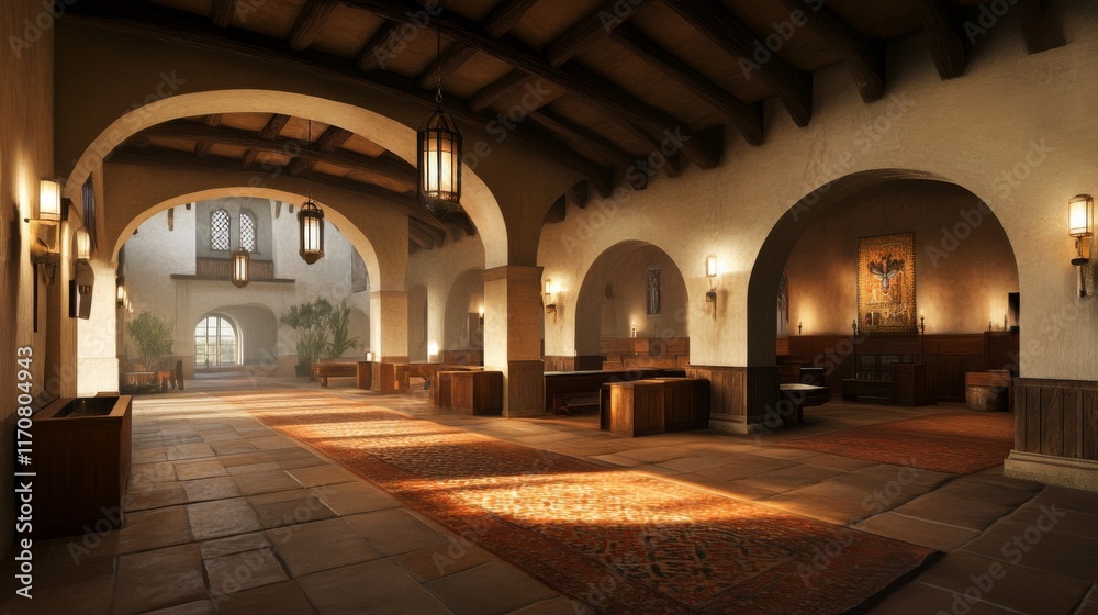 Obraz premium Elegant Historical Architecture with Modern Enhancements