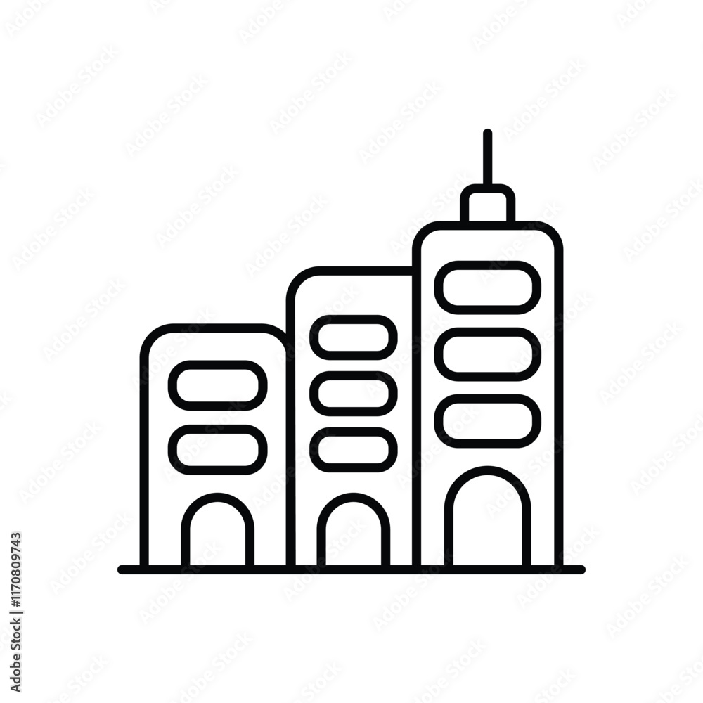 Apartment vector icon stock illustration Apartment vector icon stock illustration