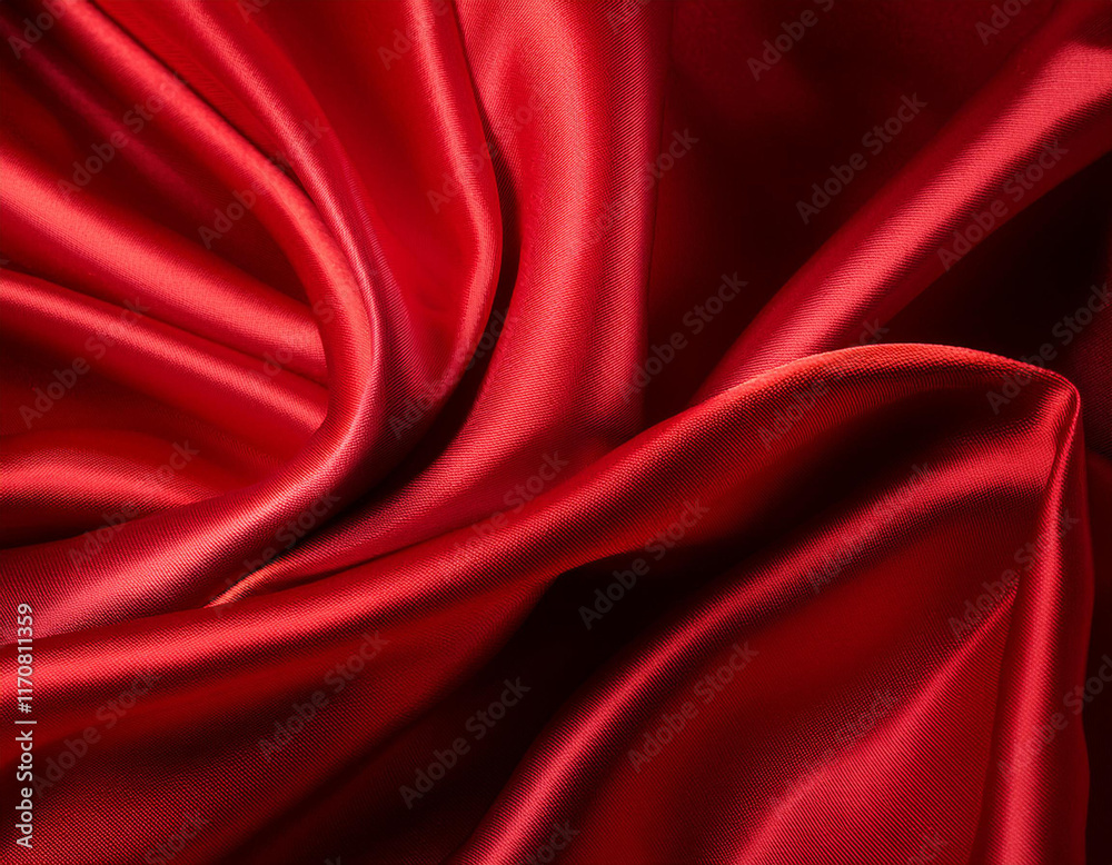 Obraz premium Abstract red Satin Silky Cloth for background,