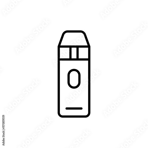 Vape liquid outline icons, minimalist vector illustration ,simple transparent graphic element .Isolated on white background