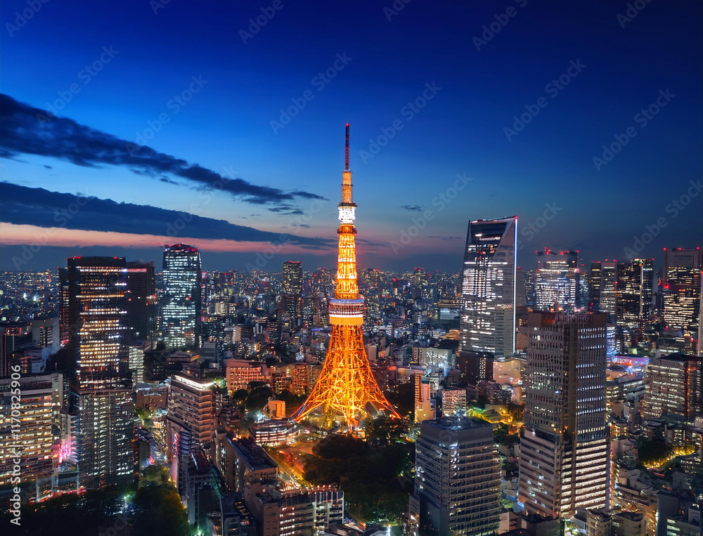 Obraz premium 都会の夜景