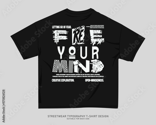 Streetwear T-shirt Design Vector, Typography Quotes Graphic T shirt for Print. Urban T-shirt Design for Print on Demand, Street Style. Merch Design, Clothing Design, Simple Graphic Tee Shirt